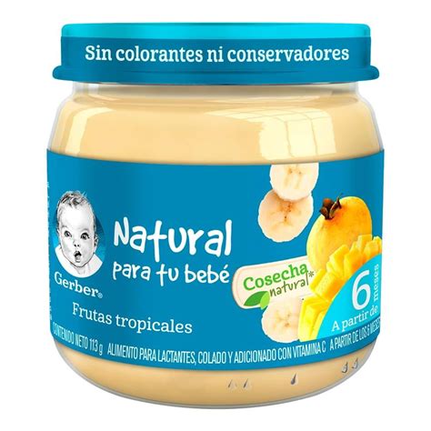 Papilla Gerber Etapa Frutas Tropicales G Walmart