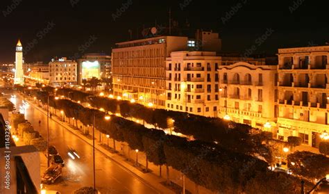 Tunis By Night Photos Adobe Stock