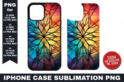 Stained Glass Iphone Case Png Graphic By Thedigitalstore247 · Creative Fabrica