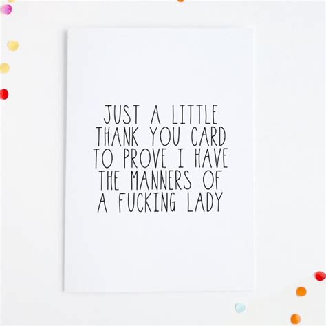 Funny Thank You Card Etsy