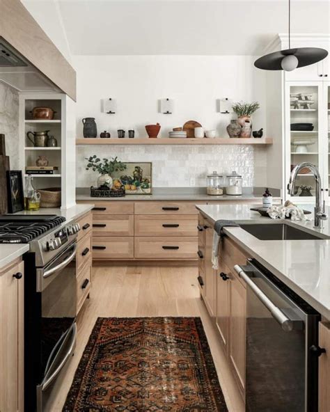 Beautifunctional Farmhouse Kitchen With Open Shelving Ideas