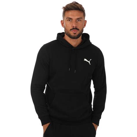 Puma Essentials Hoodie Met Klein Logo Voor Heren Zwart