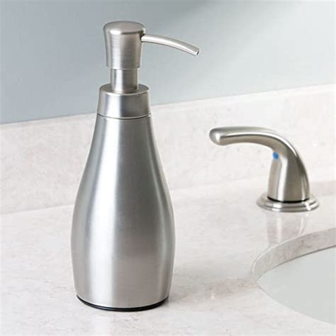 Mdesign Modern Metal Refillable Liquid Soap Dispenser Pump Bottle For