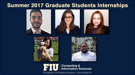 Summer 2017 Graduate Students Internships Knight Foundation School Of