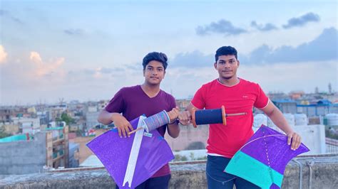 Kite Fighting Challenge Kite Flying Kite Cutting Youtube