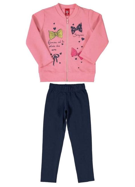 Bee Loop Conjunto De Moletom Infantil Rosa