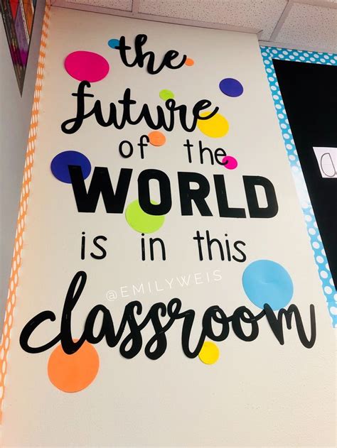 Classroom Inspiration The Future Of The World Is In This Classroom Quote Silhouette Diy