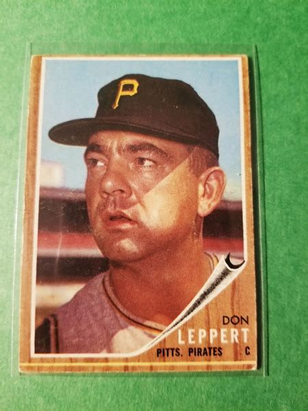 Free 1962 Topps Exmt Nrmt Baseball Card No 36 Don Leppert Pirates Sports Trading