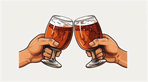 Dos Manos Sosteniendo Vasos De Cerveza Con Las Palabras Cerveza En