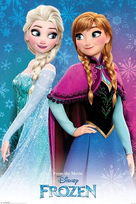 Poster Quadro Frozen Il Regno Di Ghiaccio Sisters Su Europosters