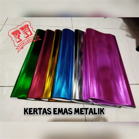 Kertas Emas Kertas Metalik Bisa Riquest Warna 1 Pack Isi 20lembar