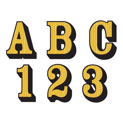 Gold Leaf Reflective Letters & Numbers Decals – Fire Safety Decals