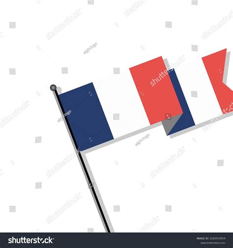 Illustration France Flag Template Stock Vector Royalty Free