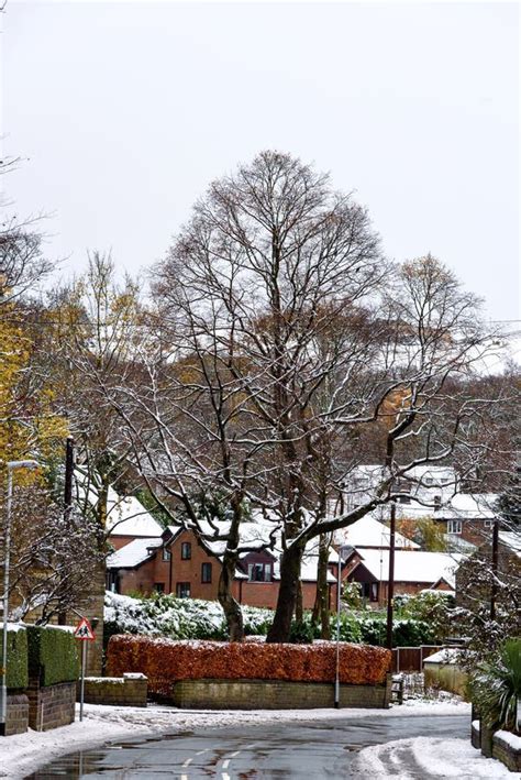 Winter Countryside England UK Stock Image - Image of architecture ...