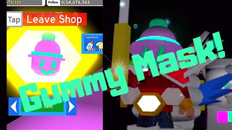 We Got The Gummy Mask Roblox Bee Swarm Simulator Youtube