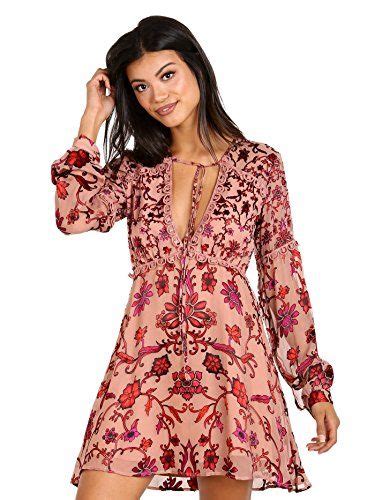 For Love Lemons Women S Saffron Mini Dress Sunset Floral Small