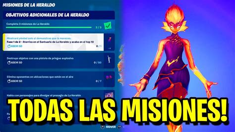 Como Completar Todas Las Misiones De La Heraldo En Fortnite Youtube