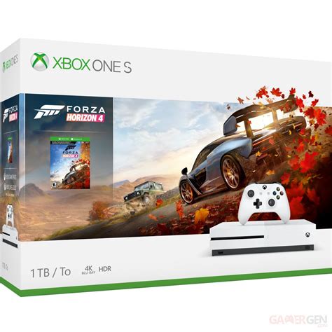 Image Xbox One S Forza Horizon 4 Bundle Front Angle Box Shot Gamergencom