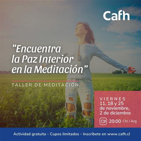 Taller De Meditaci N Encuentra La Paz Interior En La Meditaci N Cafh