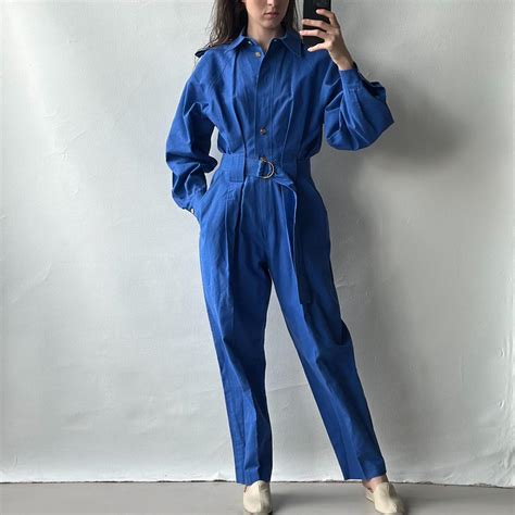 Abercrombie Fitch Rare Vintage S Blue Jumpsuit Depop