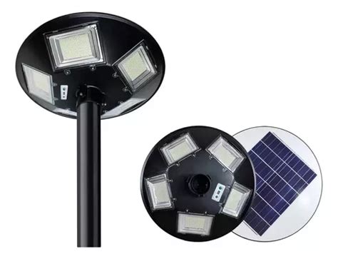 Luminaria Solar Led 500w Punta Poste Potente Suburbana Meses sin interés