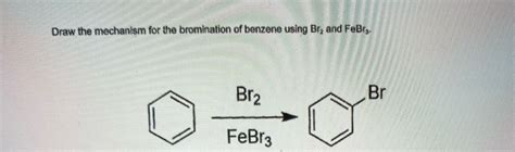 Solved Draw The Mechanism For The Bromination Of Benzene Using Br