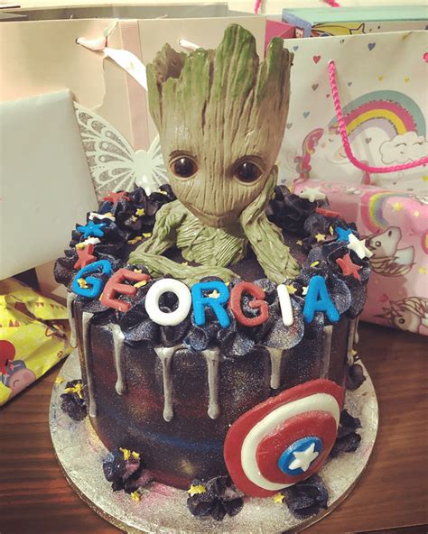 Guardians Of The Galaxy Birthday Cake Ideas Images Pictures