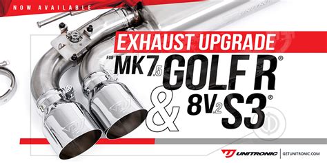 Unitronic Cat Back Exhaust System For Mk Mk Golf R And V V S