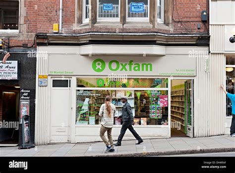 Oxfam Charity Shop Nottingham Stock Photo Alamy
