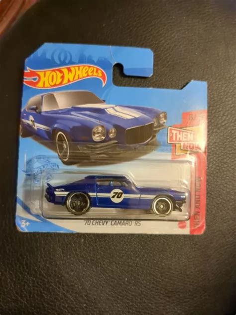 HOT WHEELS 70 Chevy Camaro RS Blue 179 250 Then And Now 8 10 BNIB