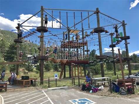 estes park obstacle course full | Ziplining, Challenge course, Ropes course