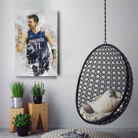 Luka Doncic Poster Dallas Mavericks Basketball Hand Made Posters Canvas