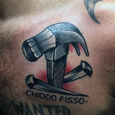 50 Hammer Tattoo Designs For Men - Manly Tool Ink Ideas