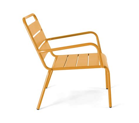 Palavas Fauteuil Relax En Métal Jaune Chaise Tabouret de jardin BUT