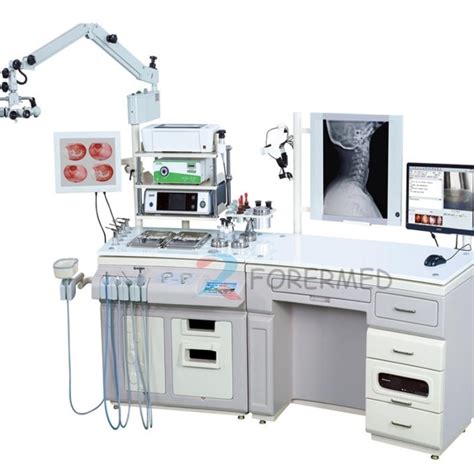 Luxury Ent Treatment Unit Single Station With Endoscopy Camera System