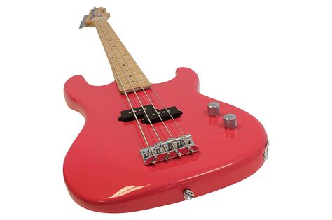 Davison Guitars Electric Bass Guitar Pink Full Size With Reverb