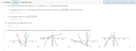 Solved A Find The Slope Of The Tangent Line To The Chegg