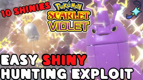 10 INSANELY Easy SHINY HUNTS Exploit For Pokemon Scarlet And Violet