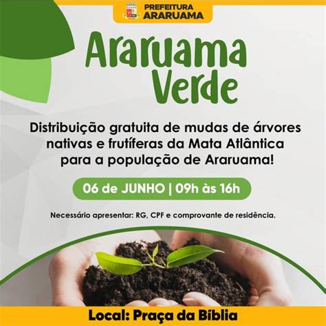 Prefeitura De Araruama Vai Realizar A Distribui O Gratuita De Mudas