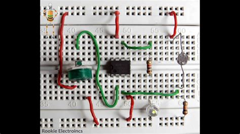 Light Sensor Circuit Using Ldr And 741 Opamp Comparator Youtube