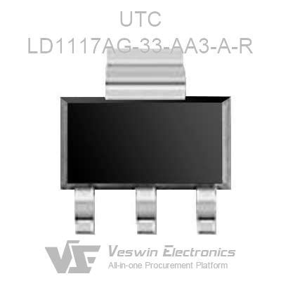 Ld Ag Aa A R Utc Low Dropout Linear Regulator Ldo Veswin