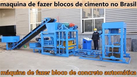 Gm Maquina Automatica De Fazer Blocos De Cimento De Concreto No