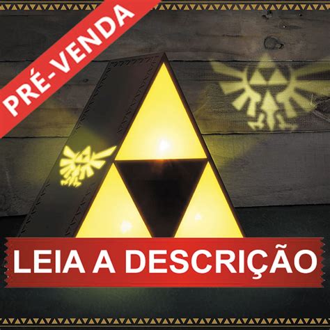 The Legend Of Zelda Triforce Night Light Paladone Sonho Geek