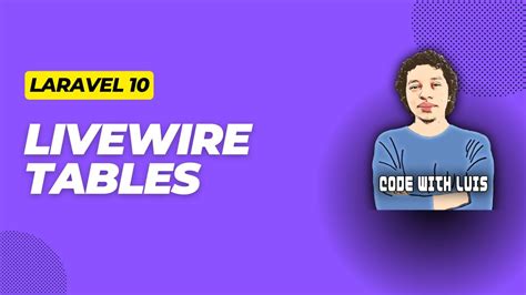 Laravel Livewire Tables Datatables En Cuesti N De Minutos Youtube