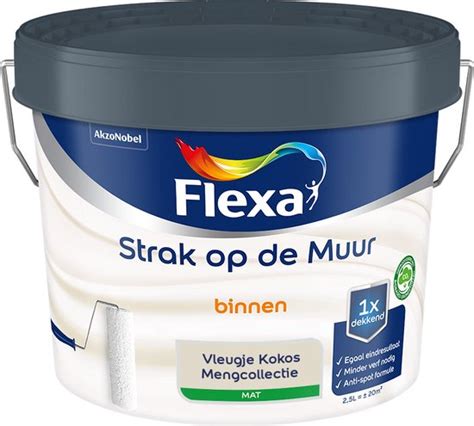 Flexa Strak Op De Muur Muurverf Mengcollectie Vleugje Kokos