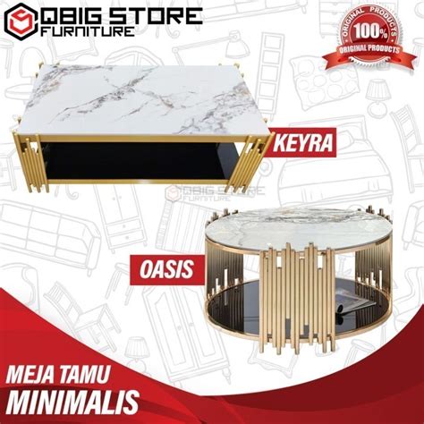 Jual Meja Tamu Minimalis Modern Granit Coffee Table Mee Do Shopee