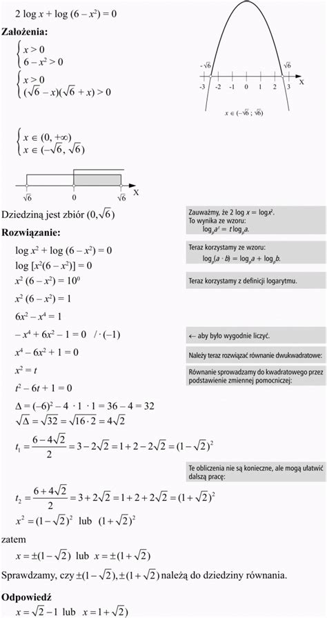 R Wnania Logarytmiczne Matematyka Opracowania Pl