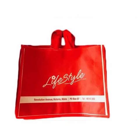 Loop Handle Color Red Non Woven Carry Bag Capacity 5 Kg At Rs 20