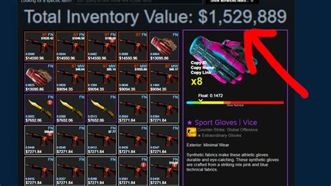 The Most Expensive Inventory In The World For Cs Youtube