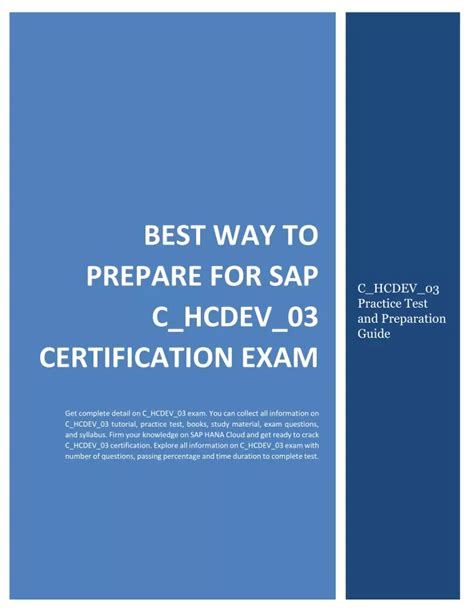 Ppt Best Way To Prepare For Sap C Hcdev Certification Exam